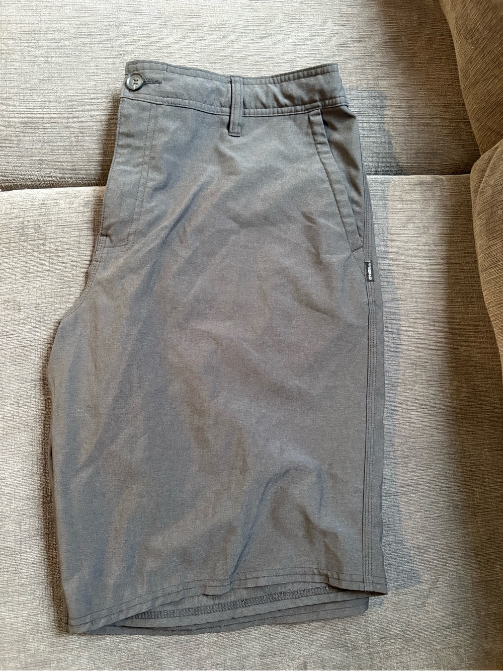 O'Neill Men's Black Flat-Front Shorts